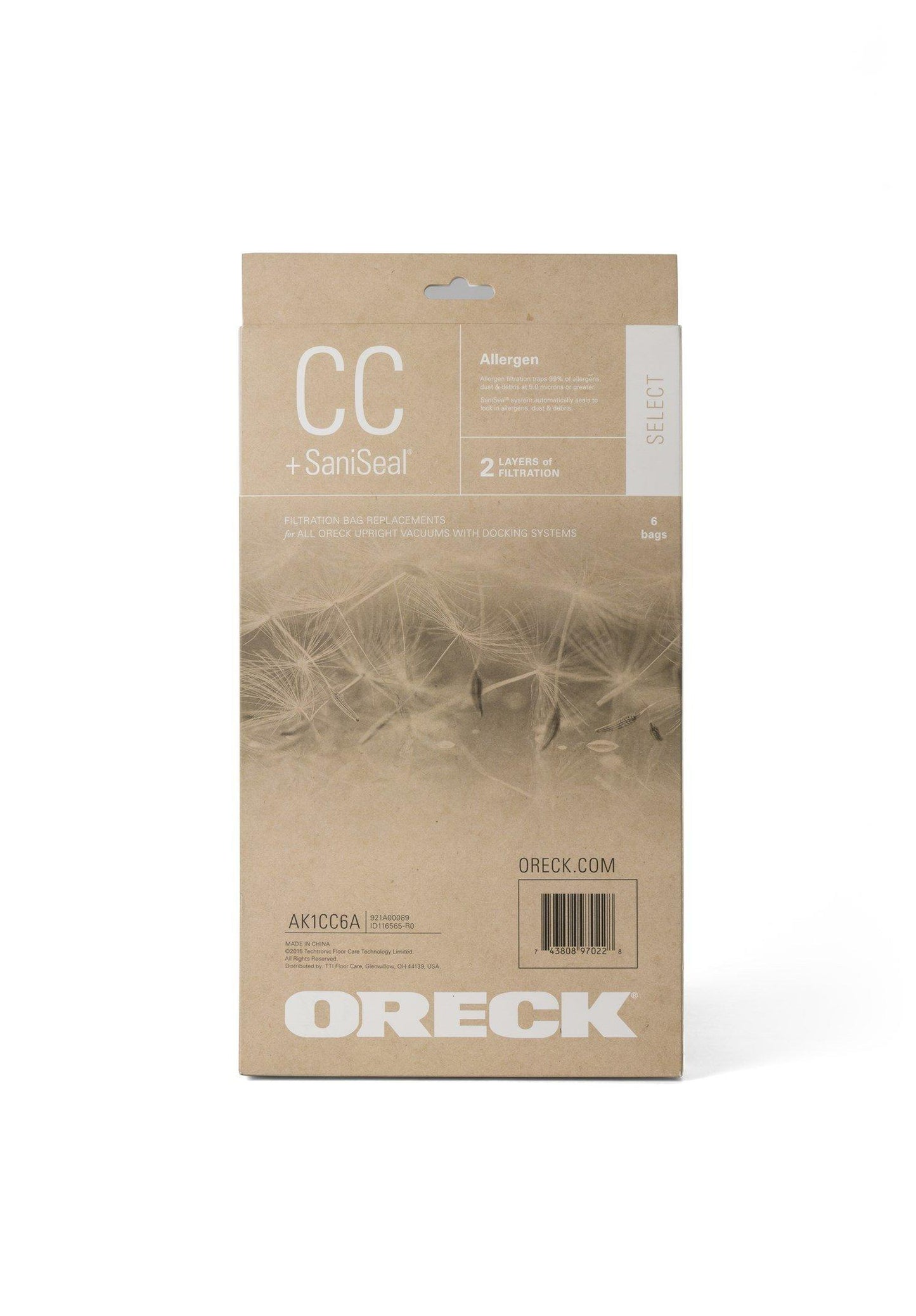 SELECT Filtration Vacuum Bags (6pk)