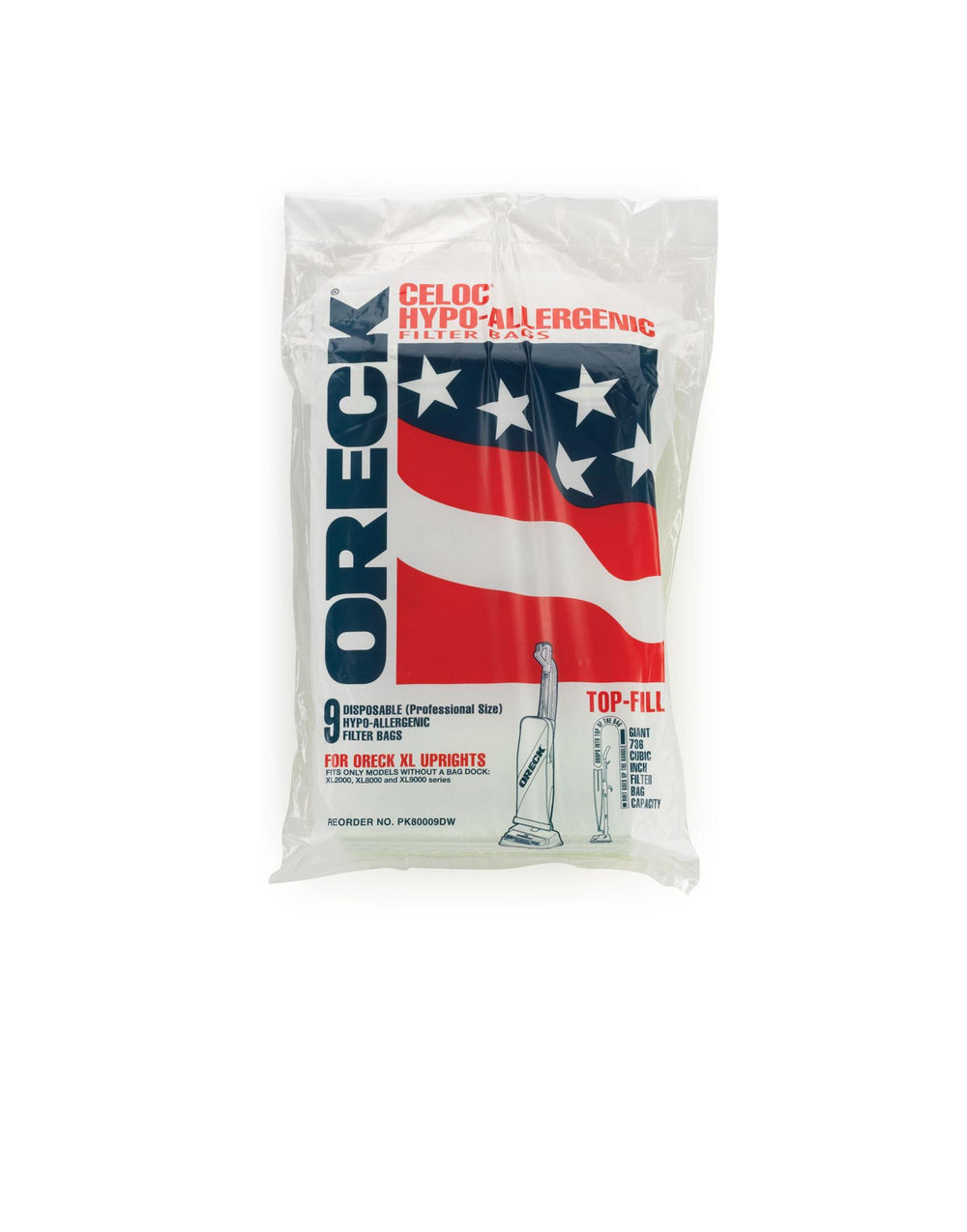 Oreck XL Standard Vacuum Bags PK80009DW1